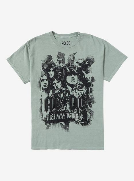 Ac Dc Highway To Hell Green Girls T-shirt 