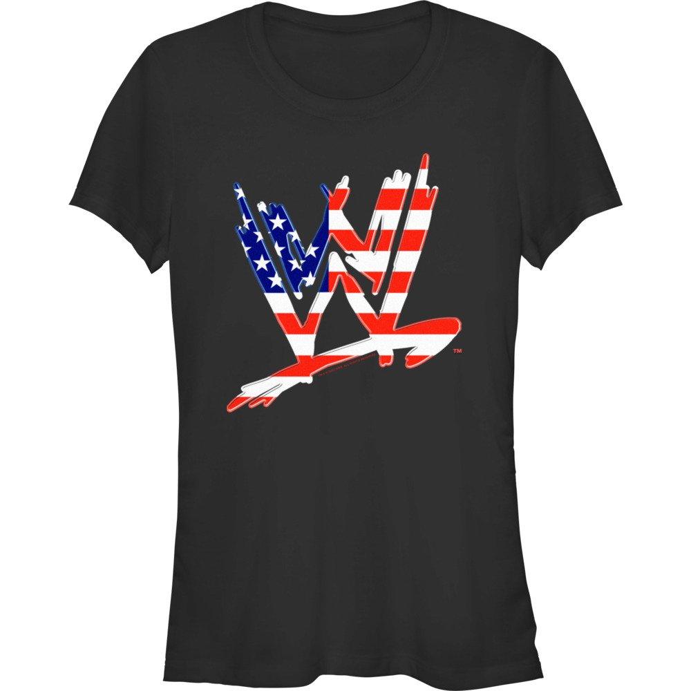 WWE American Flag Logo Girls T-Shirt