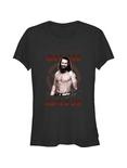 WWE Sami Zayn Portrait Girls T-Shirt, BLACK, hi-res