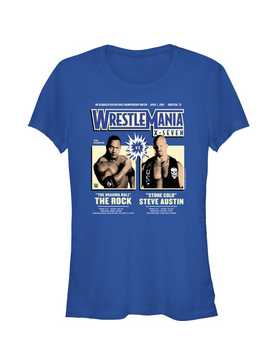 WWE WrestleMania X7 The Rock Vs Steve Austin Girls T-Shirt, , hi-res