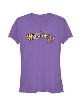 WWE WrestleMania VIII Logo Girls T-Shirt, , hi-res