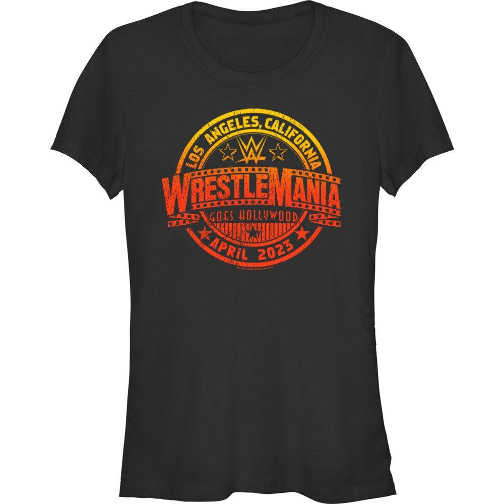 WWE WrestleMania 39 Goes Hollywood Icon Girls T-Shirt, BLACK, hi-res