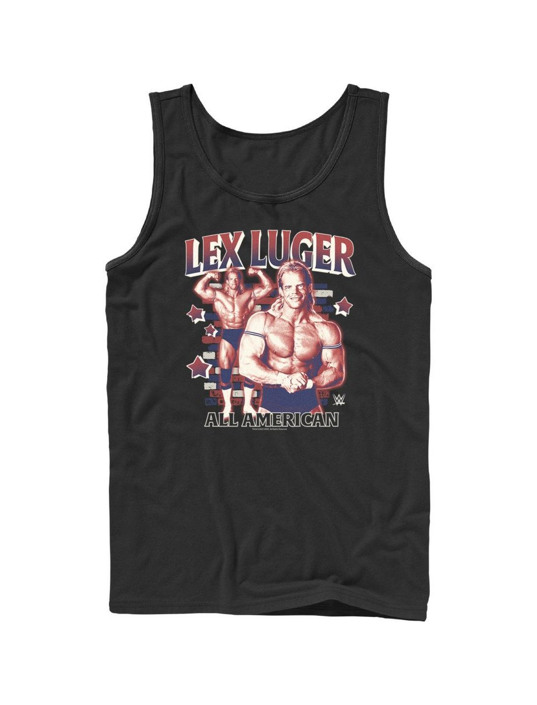 WWE Lex Luger All American Pose Tank, BLACK, hi-res