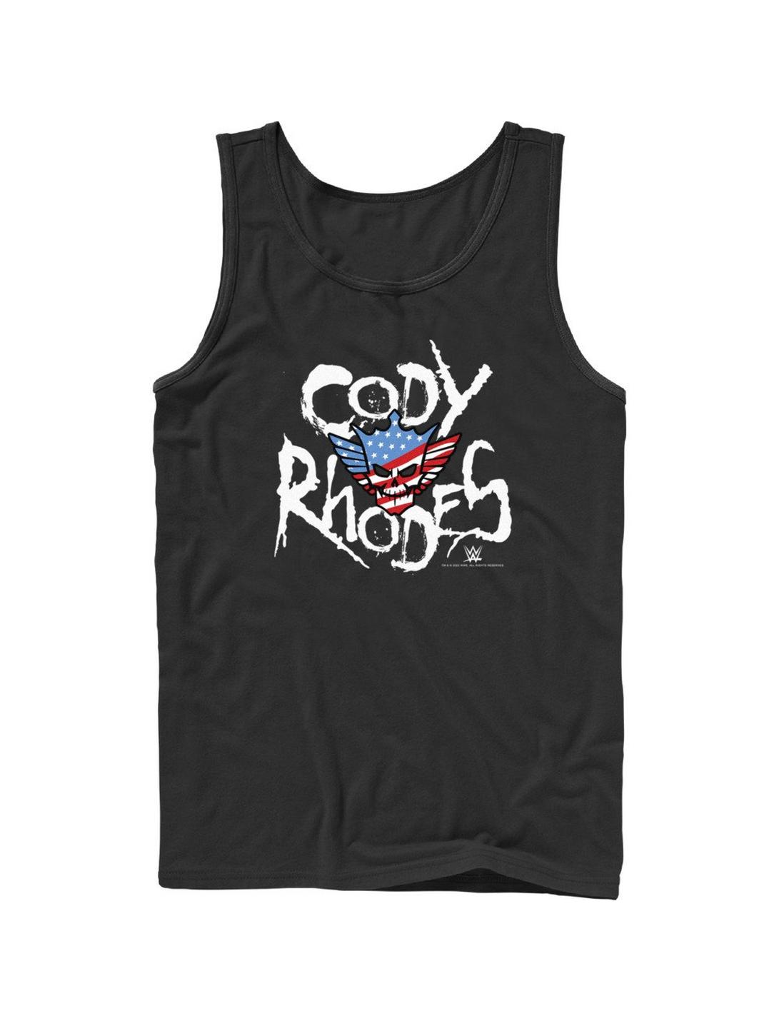 WWE Cody Rhodes Name Logo Tank, BLACK, hi-res