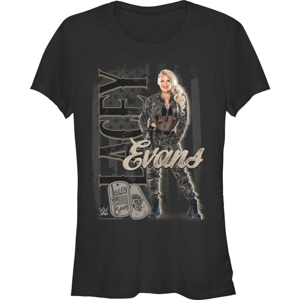 WWE Lacey Evans Portrait Girls T-Shirt, BLACK, hi-res