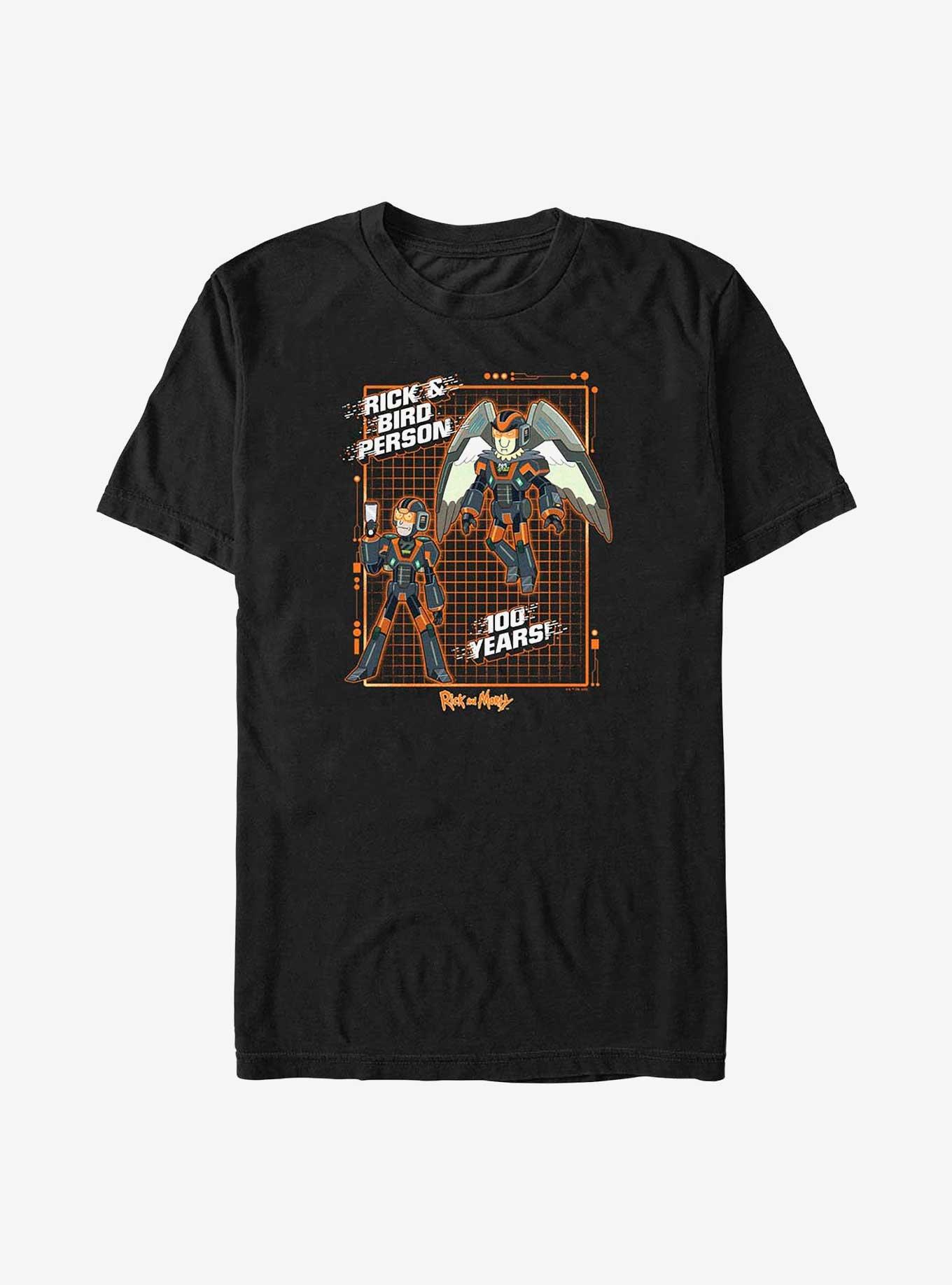 Rick and Morty Rick And Bird Person Big & Tall T-Shirt, BLACK, hi-res