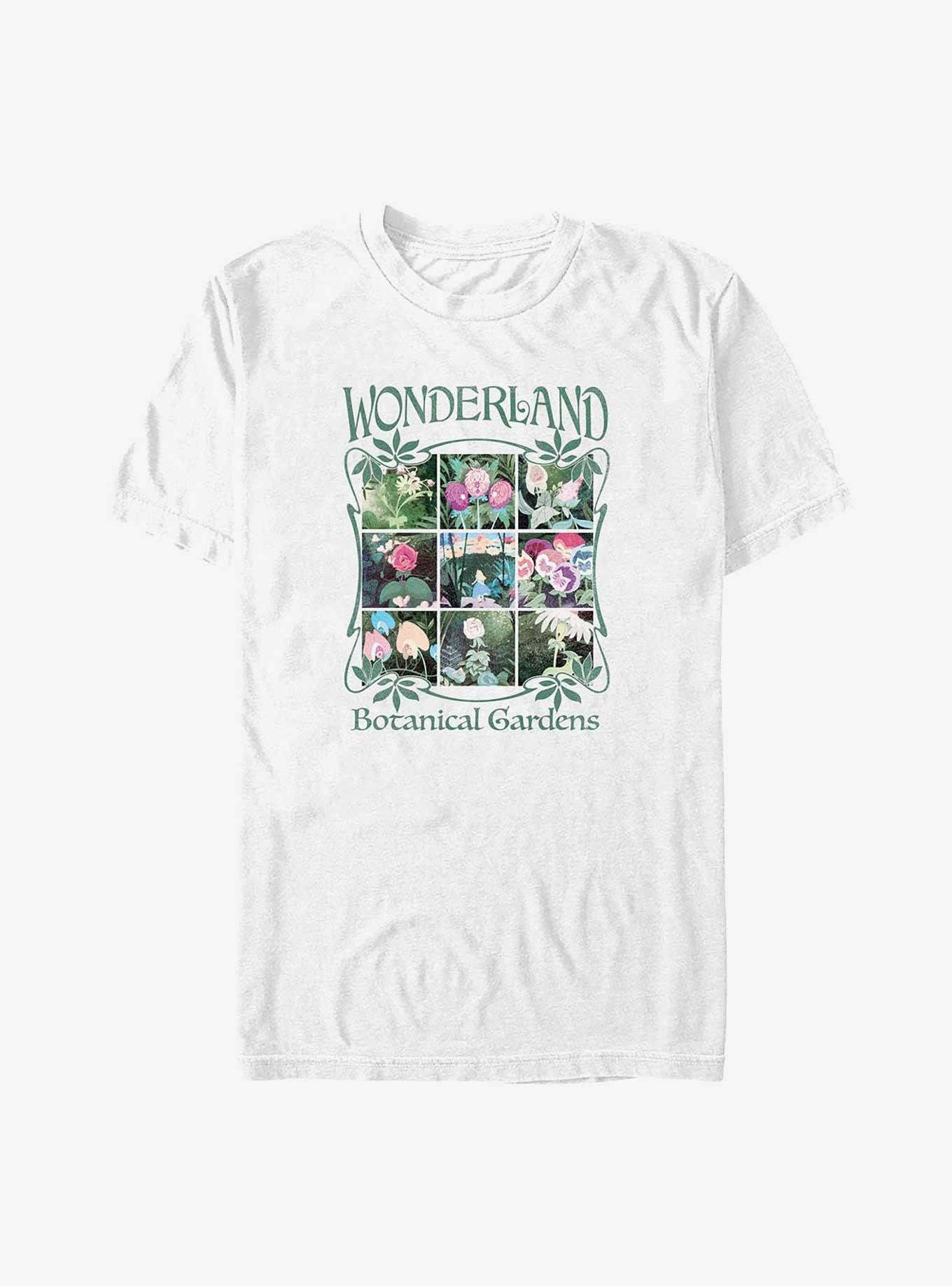 Disney Alice in Wonderland Botanical Gardens Big & Tall T-Shirt, WHITE, hi-res