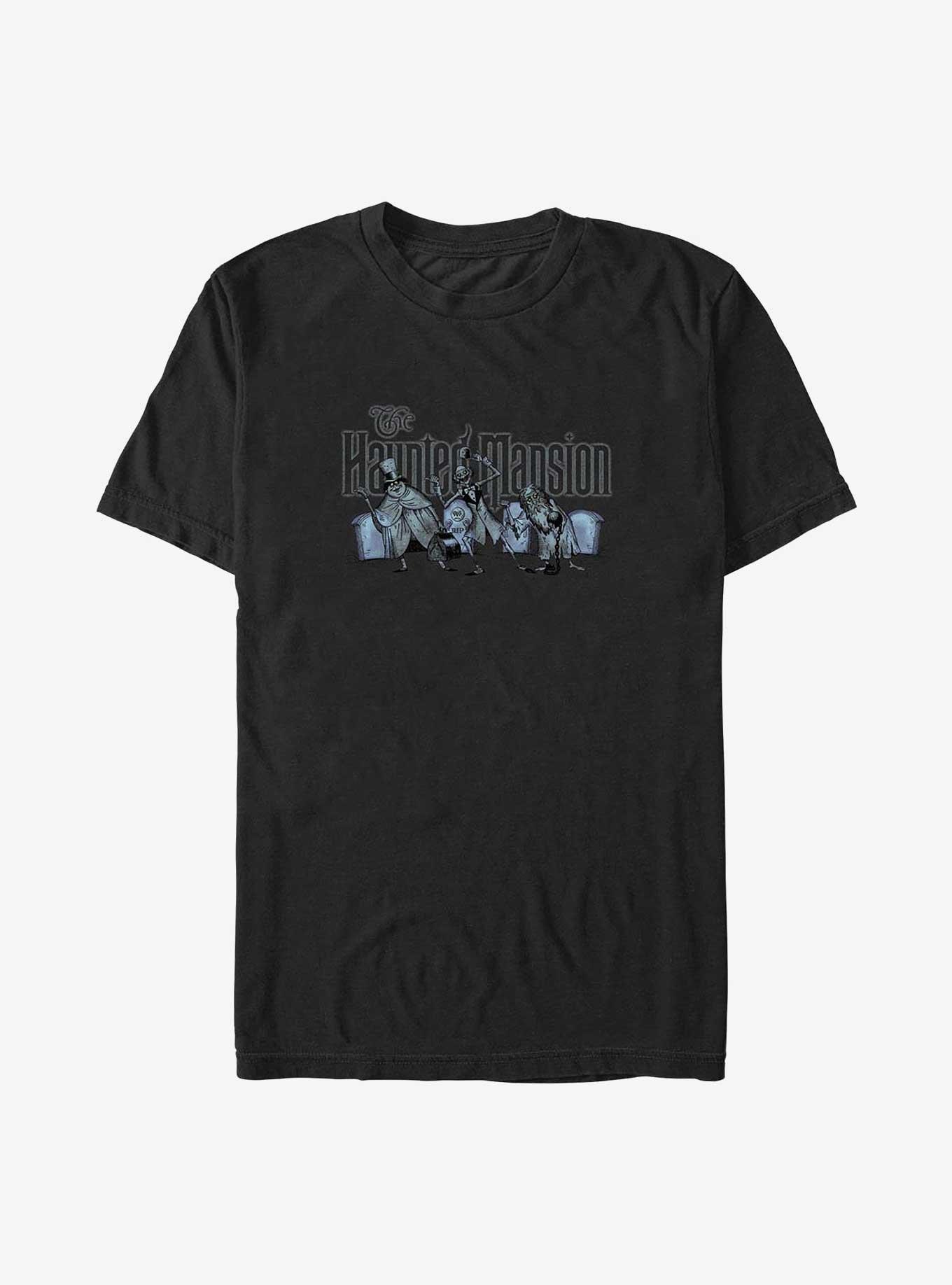 Disney The Haunted Mansion Hitchhiking Ghosts Big & Tall T-Shirt, BLACK, hi-res