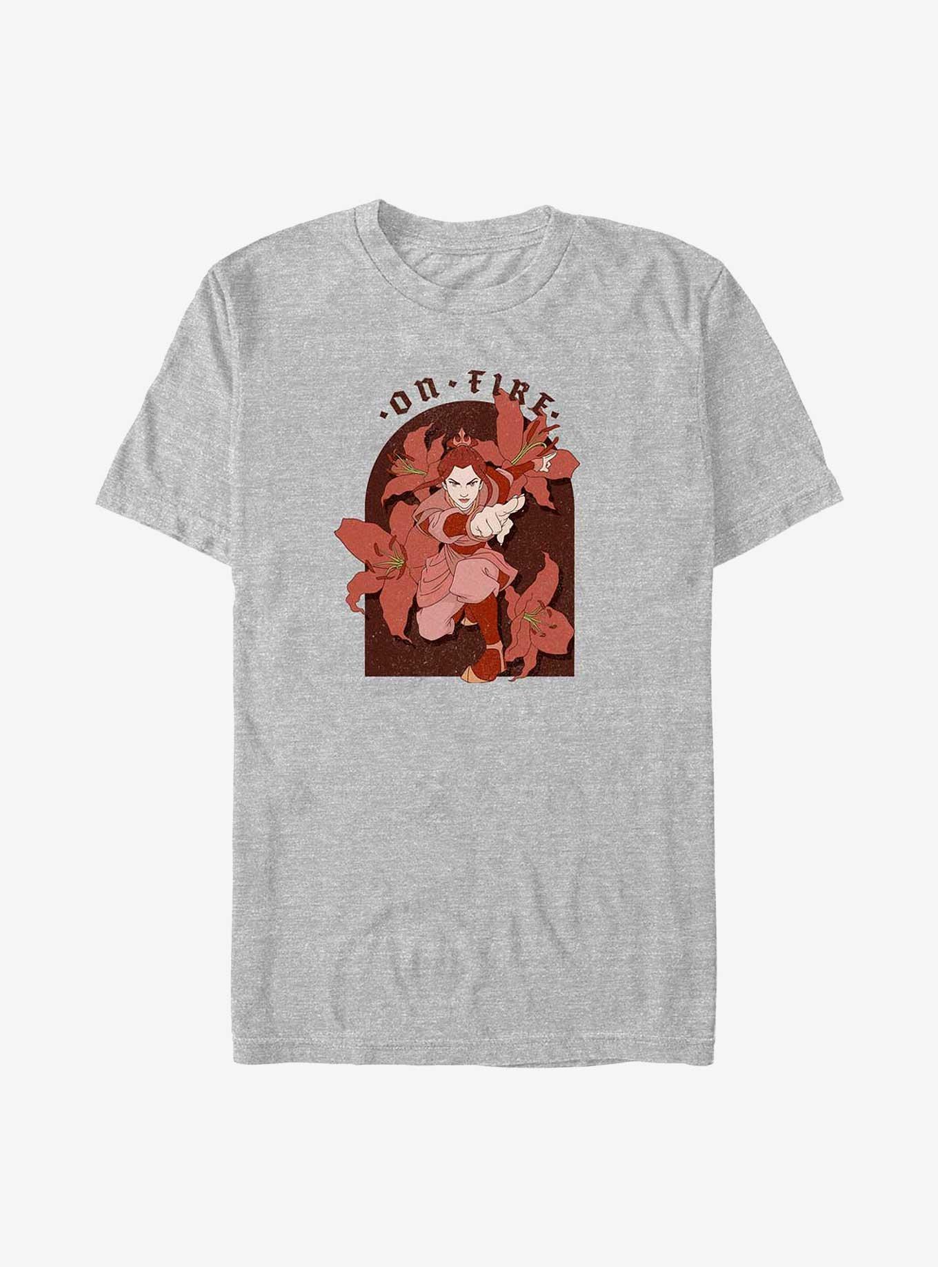 Avatar: The Last Airbender Azula On Fire Big & Tall T-Shirt, ATH HTR, hi-res