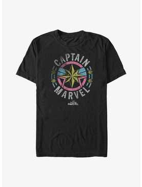 Marvel Captain Marvel Retro Badge Big & Tall T-Shirt, , hi-res