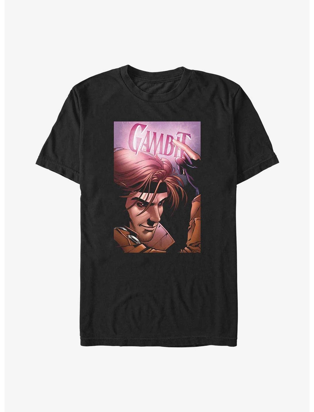 X-Men Gambit Poster Big & Tall T-Shirt, BLACK, hi-res