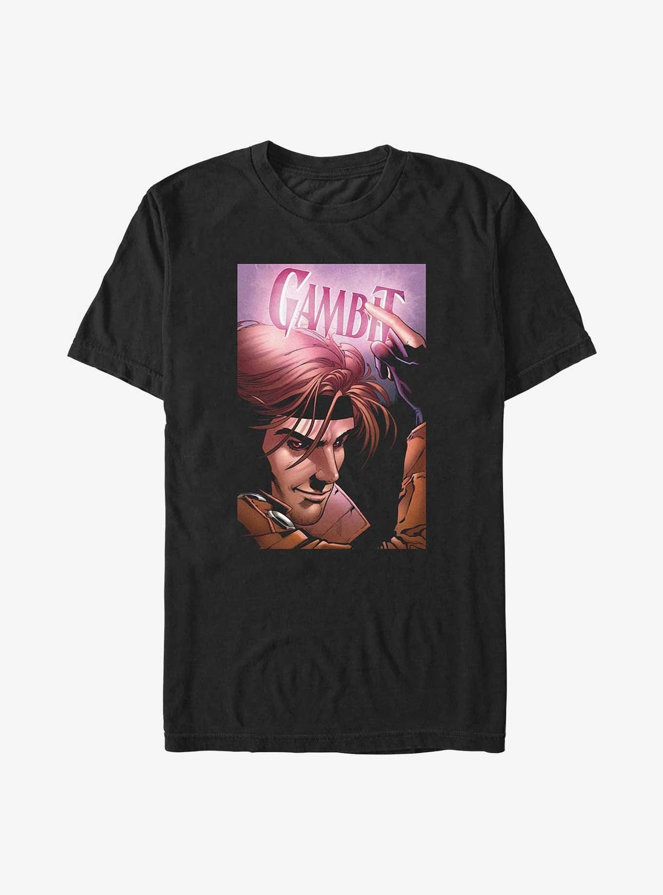 X-Men Gambit Poster Big & Tall T-Shirt, BLACK, hi-res