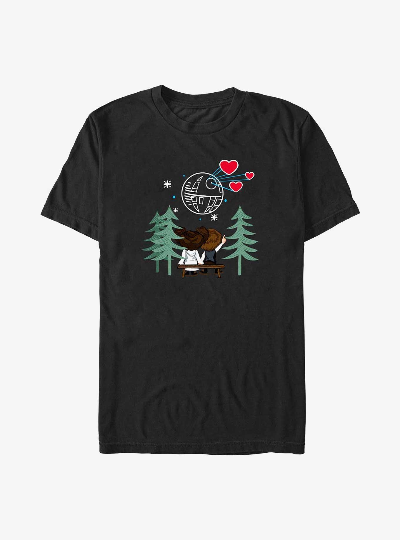 Star Wars Leia and Han Death Star Love Big & Tall T-Shirt, , hi-res