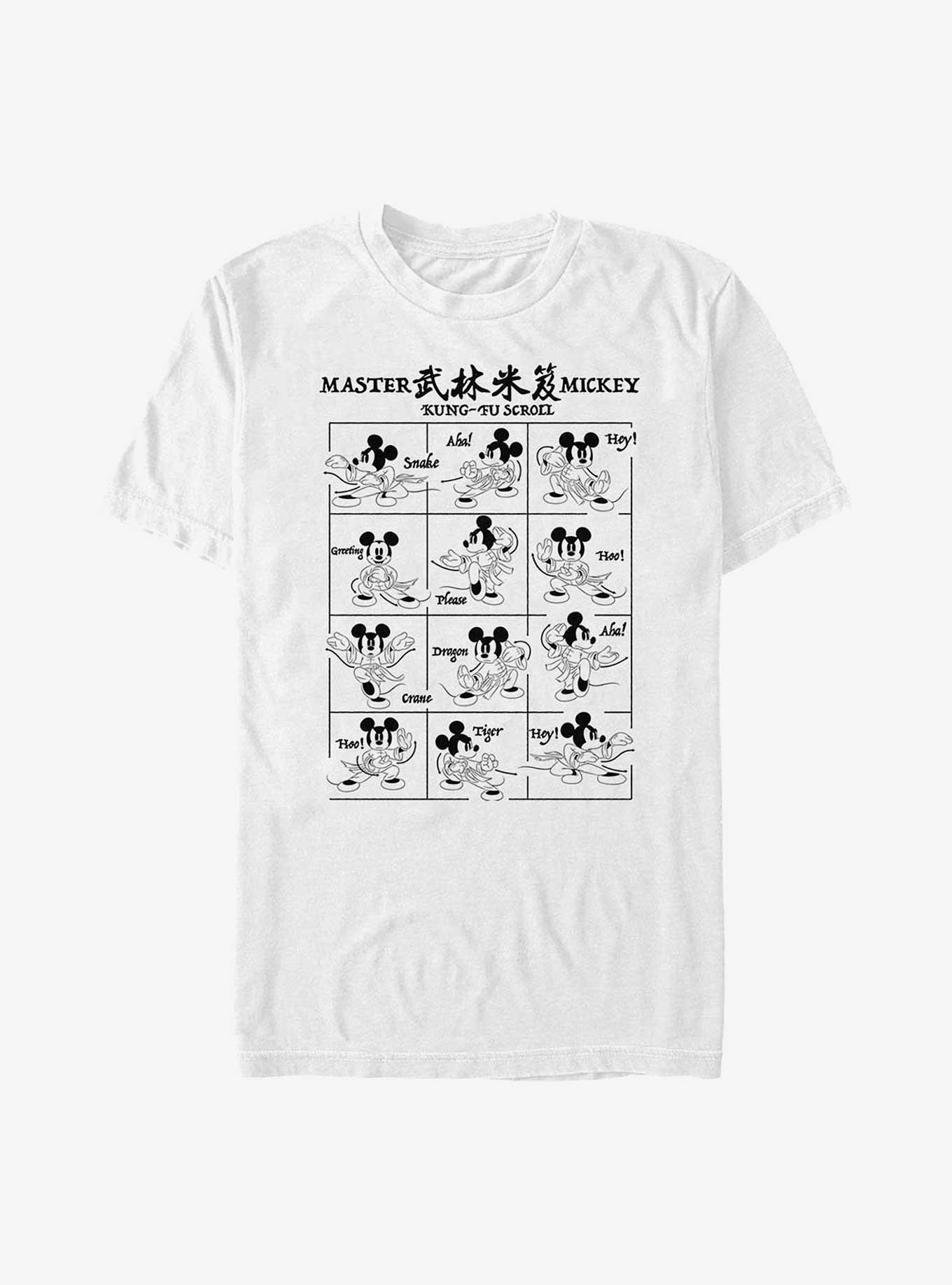 Disney Mickey Mouse Kung Fu Master Mickey Big & Tall T-Shirt, WHITE, hi-res