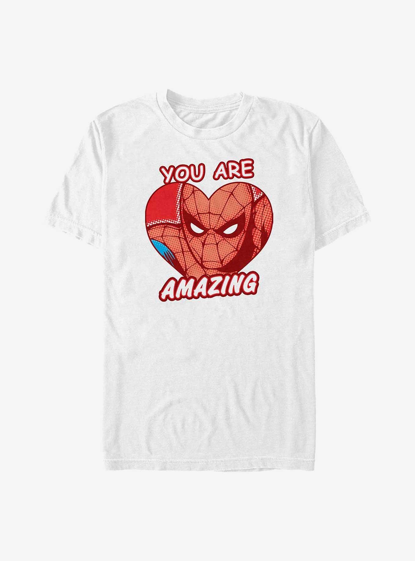 Marvel Spider-Man Amazing Heart Big & Tall T-Shirt, WHITE, hi-res