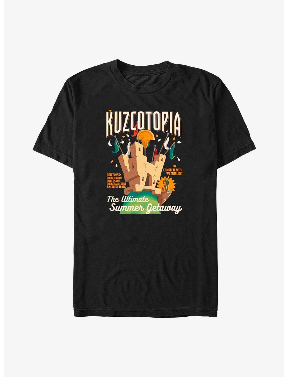 Disney The Emperor's New Groove Kuzcotopia Ad Big & Tall T-Shirt, BLACK, hi-res