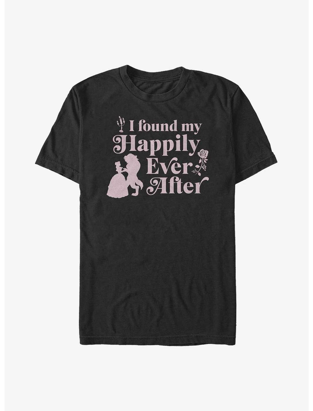 Disney Beauty and the Beast Found My Happily Ever After Big & Tall T-Shirt, BLACK, hi-res