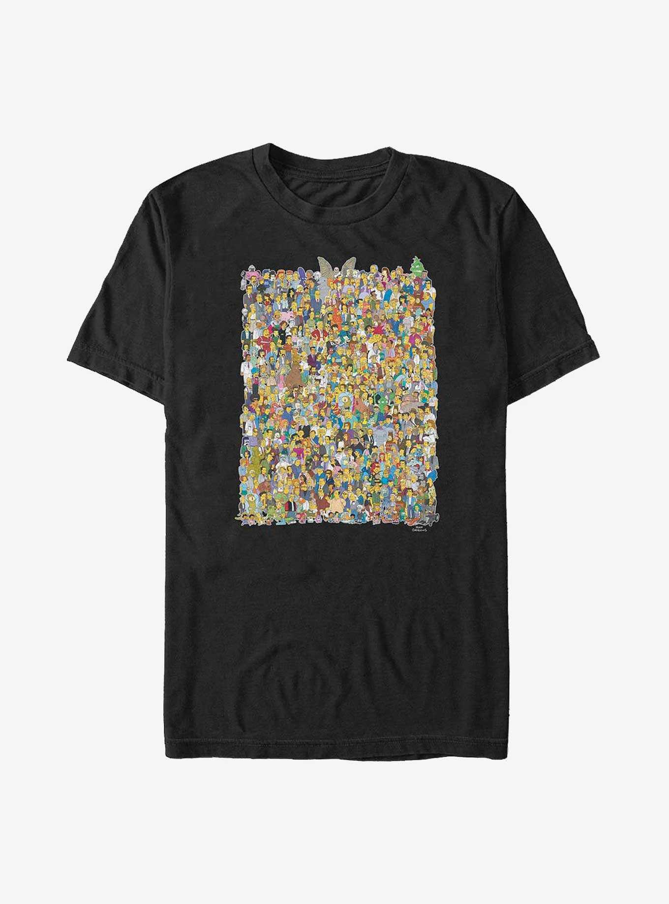 The Simpsons All Of Springfield Big & Tall T-Shirt, , hi-res