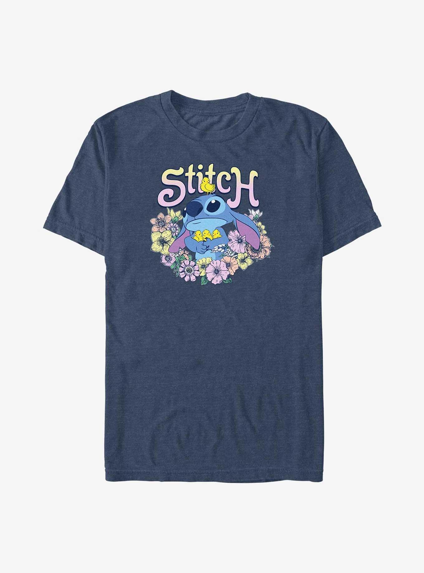 Disney Lilo & Stitch Spring Flowers Big & Tall T-Shirt, , hi-res