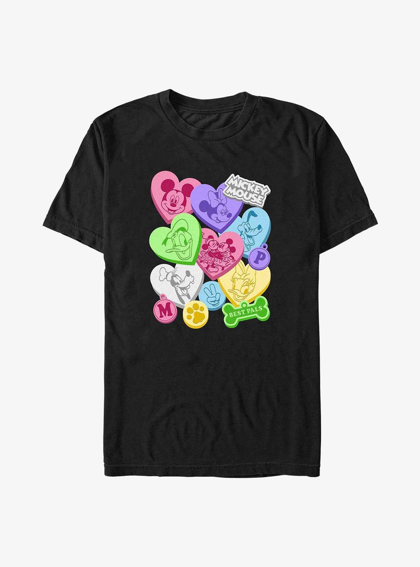 Disney Mickey Mouse Candy Hearts Big & Tall T-Shirt