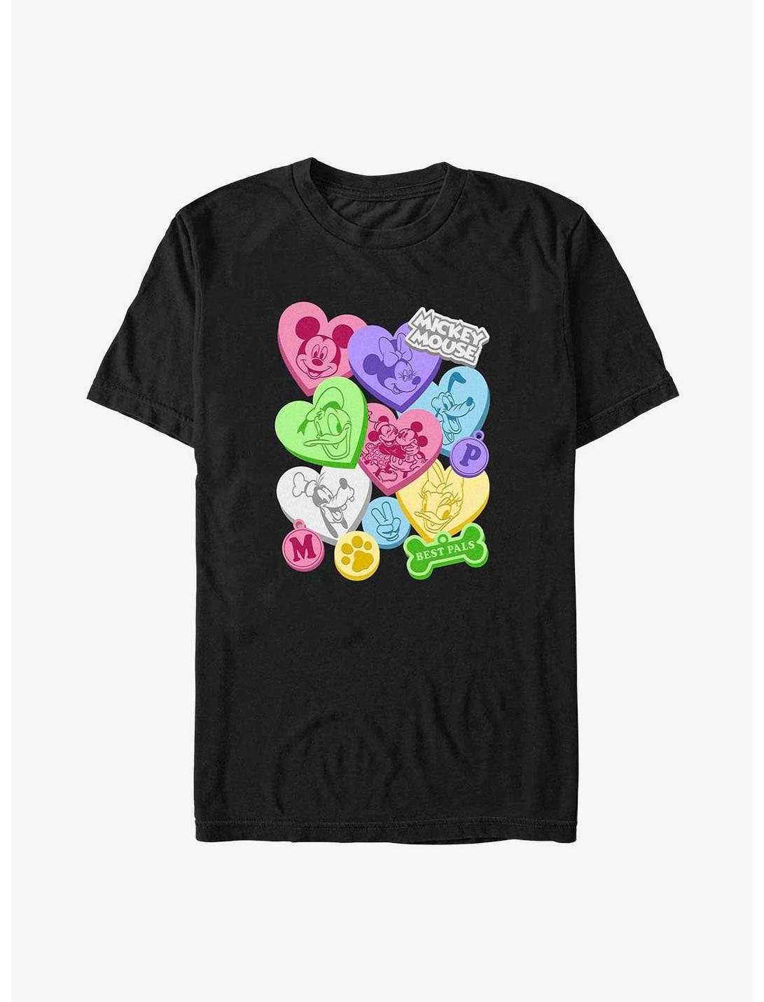 Disney Mickey Mouse Candy Hearts Big & Tall T-Shirt, BLACK, hi-res