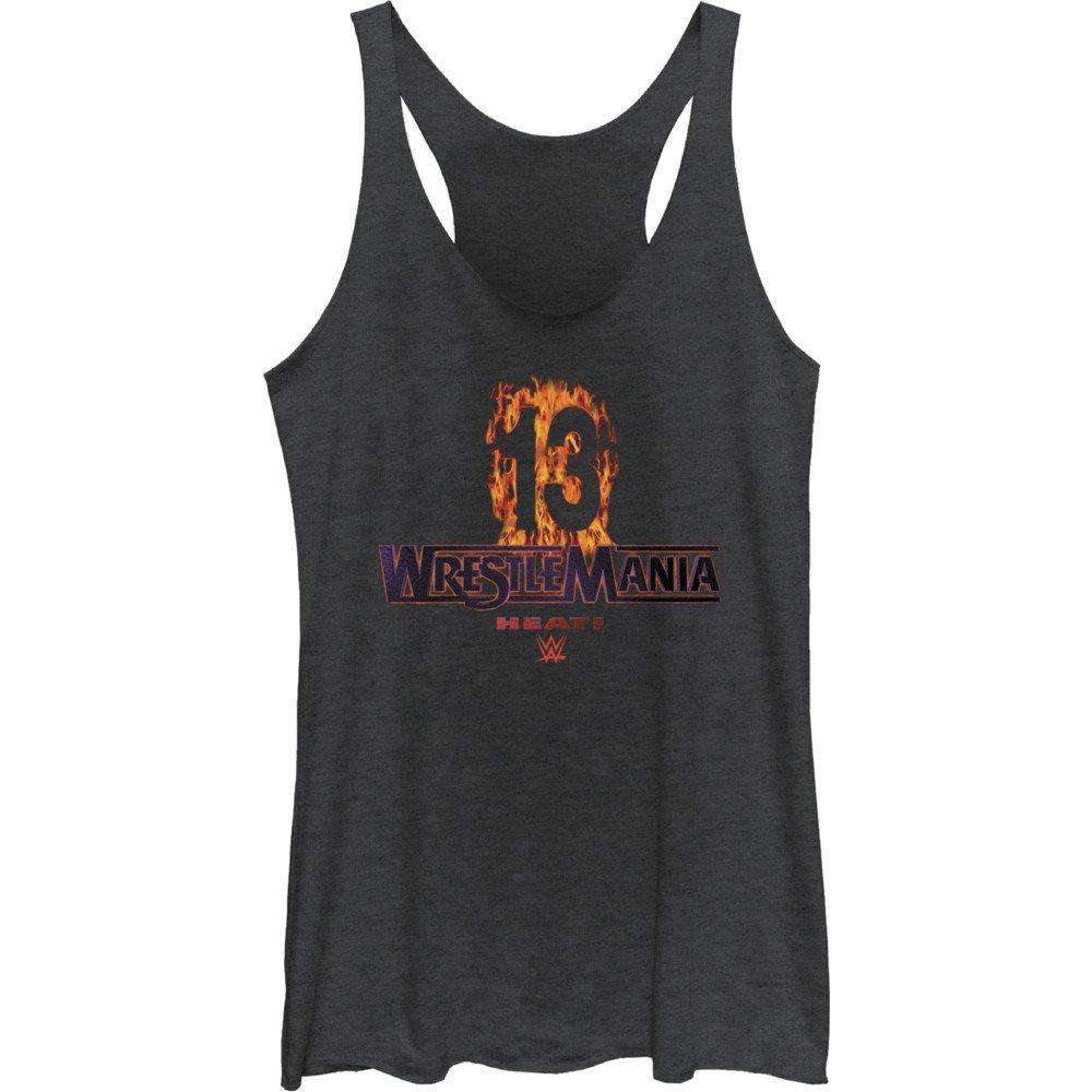 WWE WrestleMania 13 Logo Girls Tank, BLK HTR, hi-res