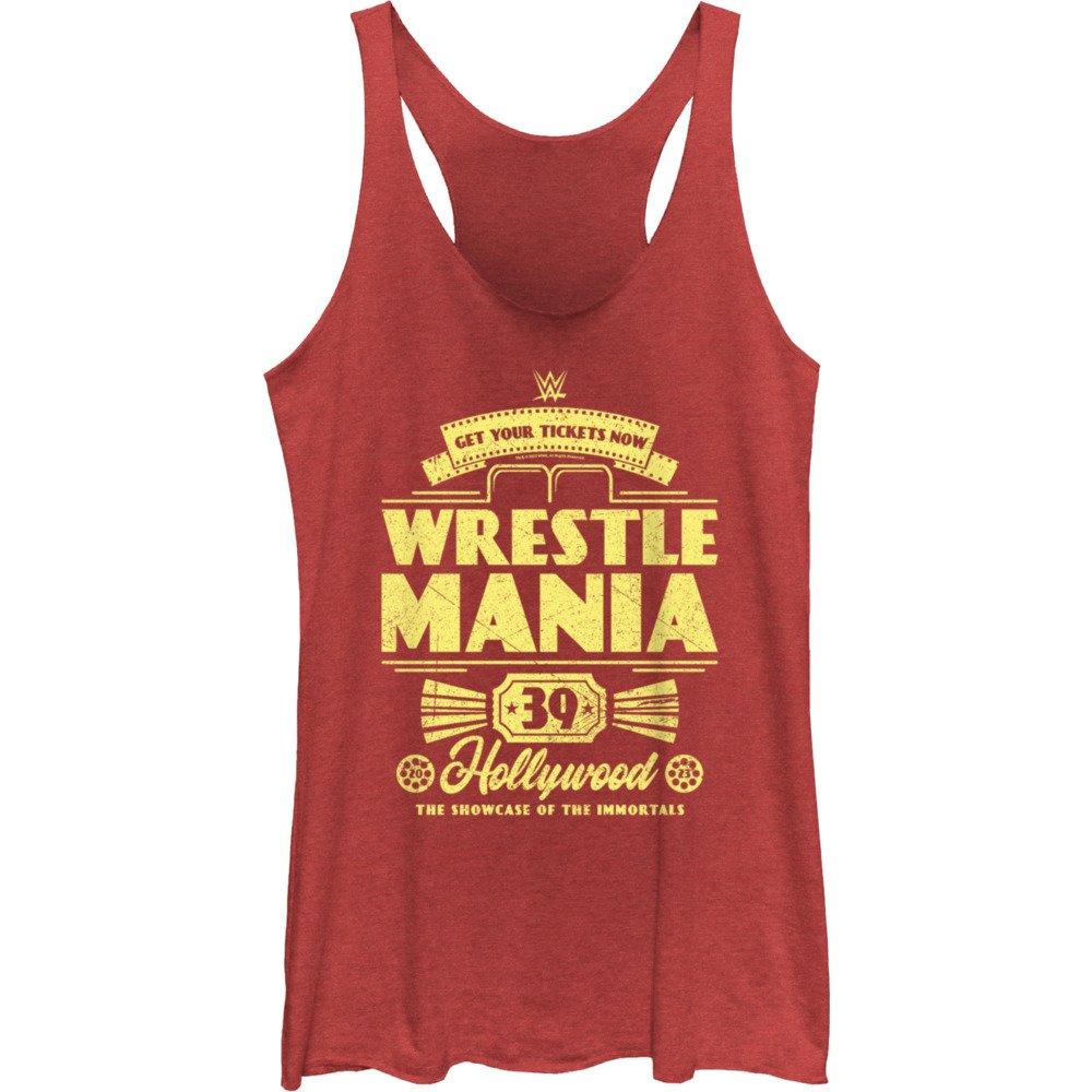 WWE WrestleMania 39 Get Your Tickets Hollywood Girls Tank, RED HTR, hi-res