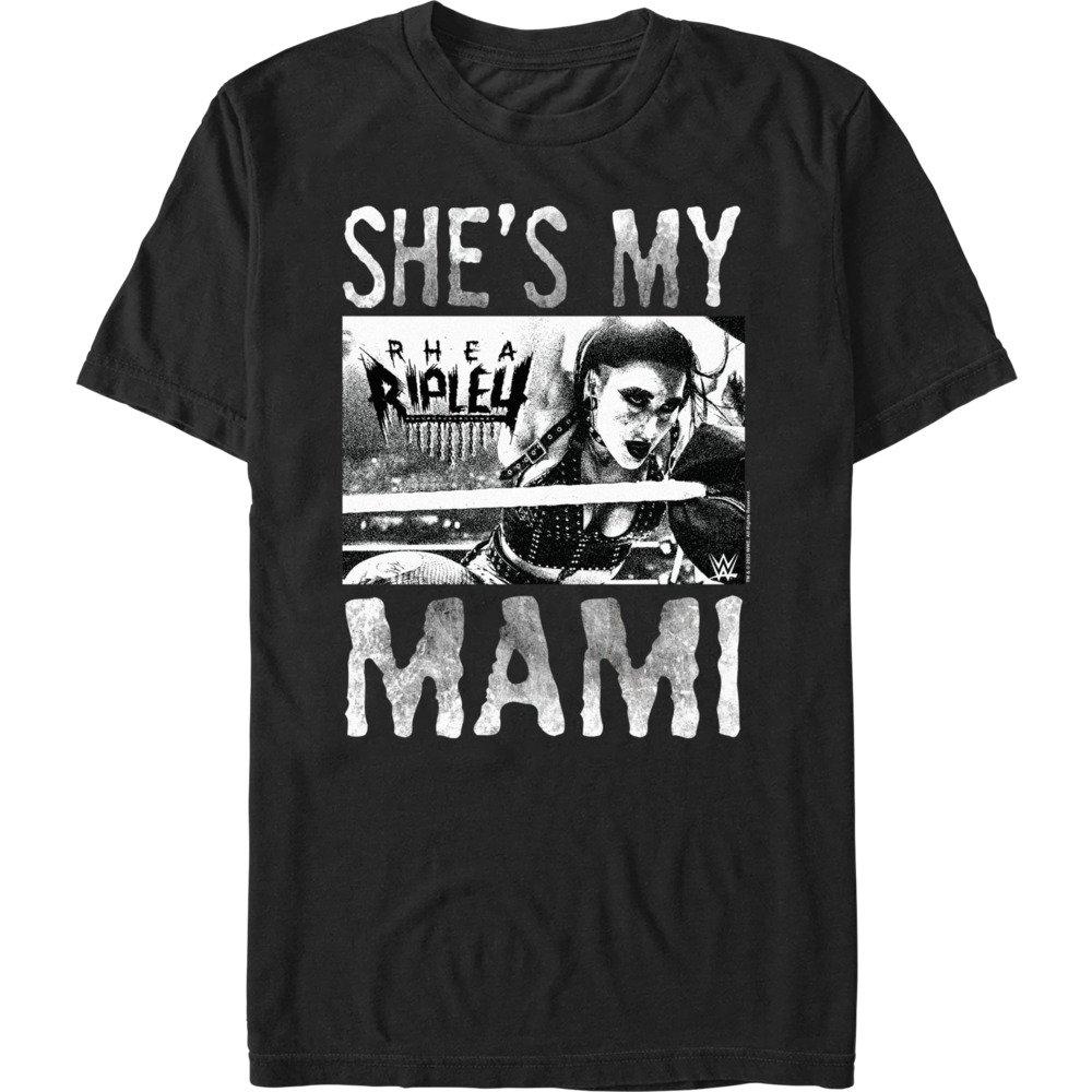 WWE Rhea Ripley She's My Mami T-Shirt, BLACK, hi-res