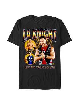 WWE LA Knight Let Me Talk To Ya Collage T-Shirt, , hi-res