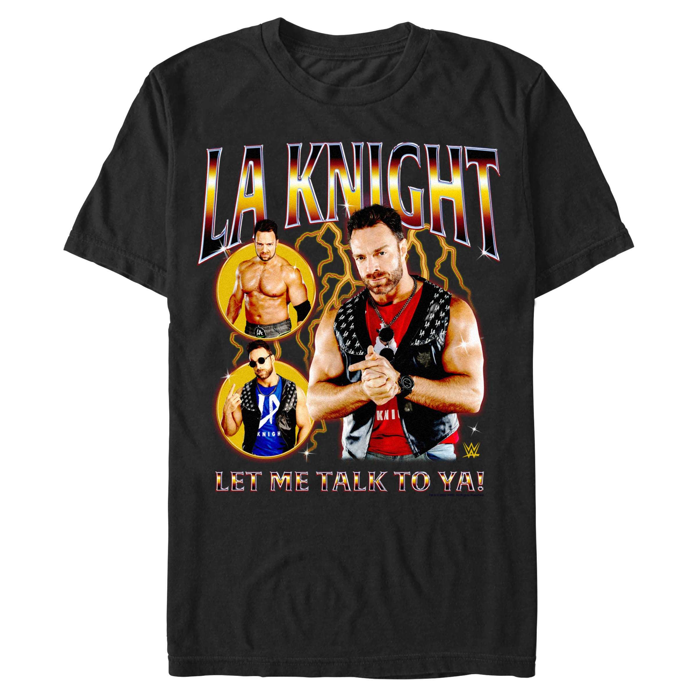 WWE LA Knight Let Me Talk To Ya Collage T-Shirt, , hi-res