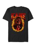 WWE Kane Flames Portrait T-Shirt, BLACK, hi-res