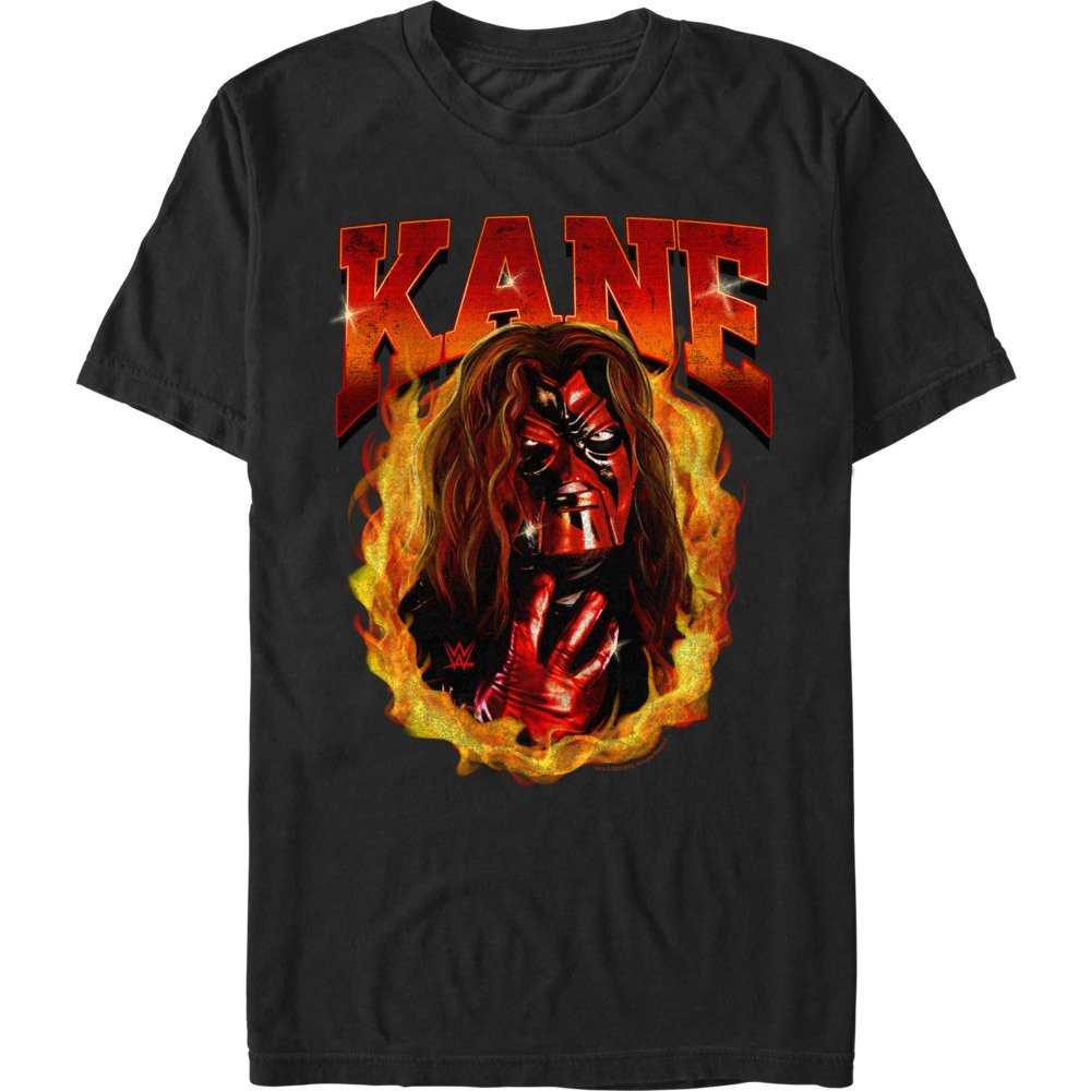 WWE Kane Flames Portrait T-Shirt, , hi-res
