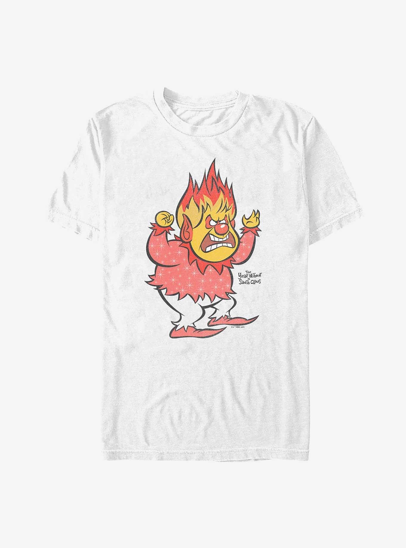 The Year Without a Santa Claus Vintage Heat Miser Big & Tall T-Shirt, WHITE, hi-res