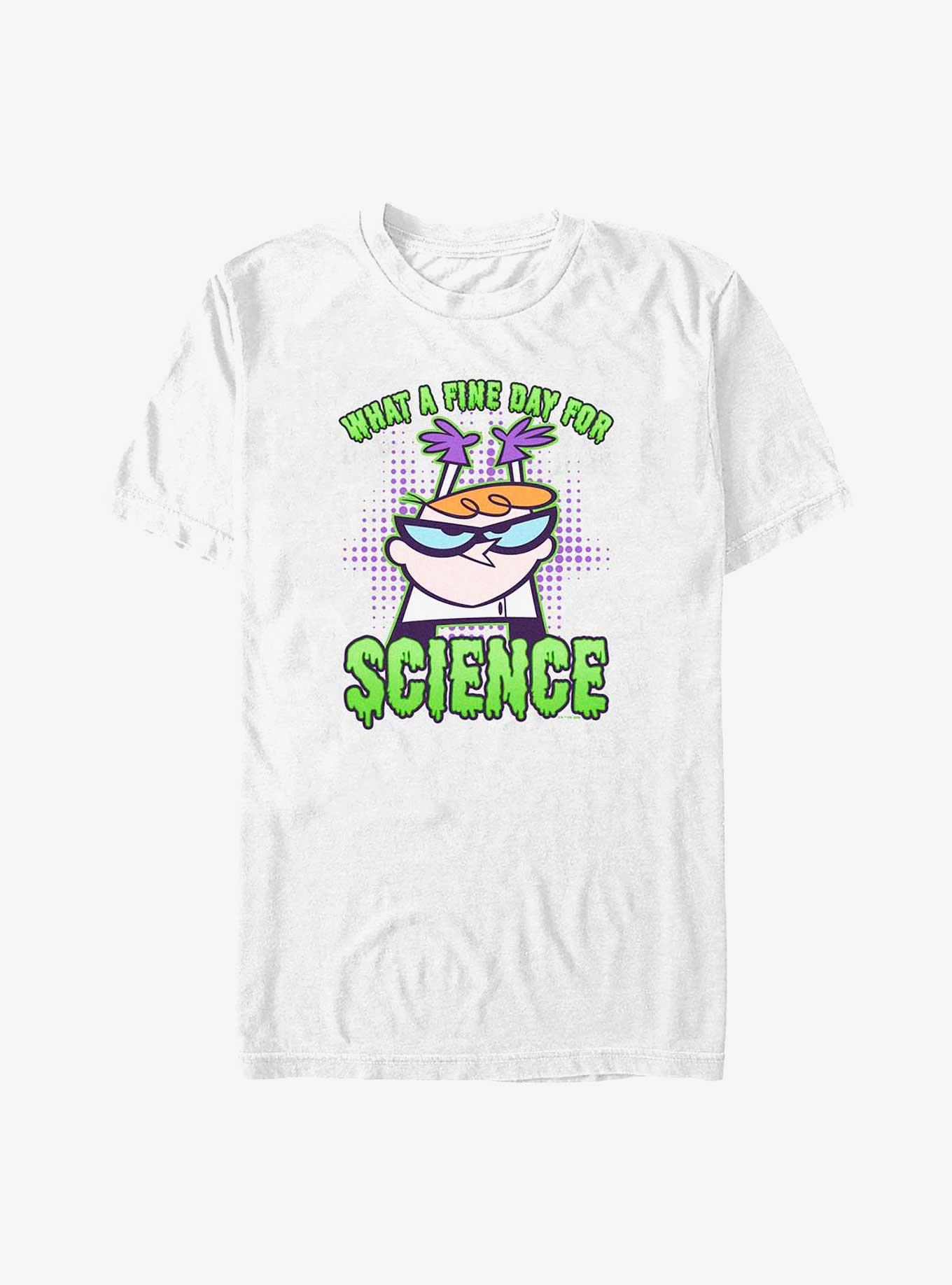 Dexter's Laboratory What A Fine Day For Science Big & Tall T-Shirt, WHITE, hi-res