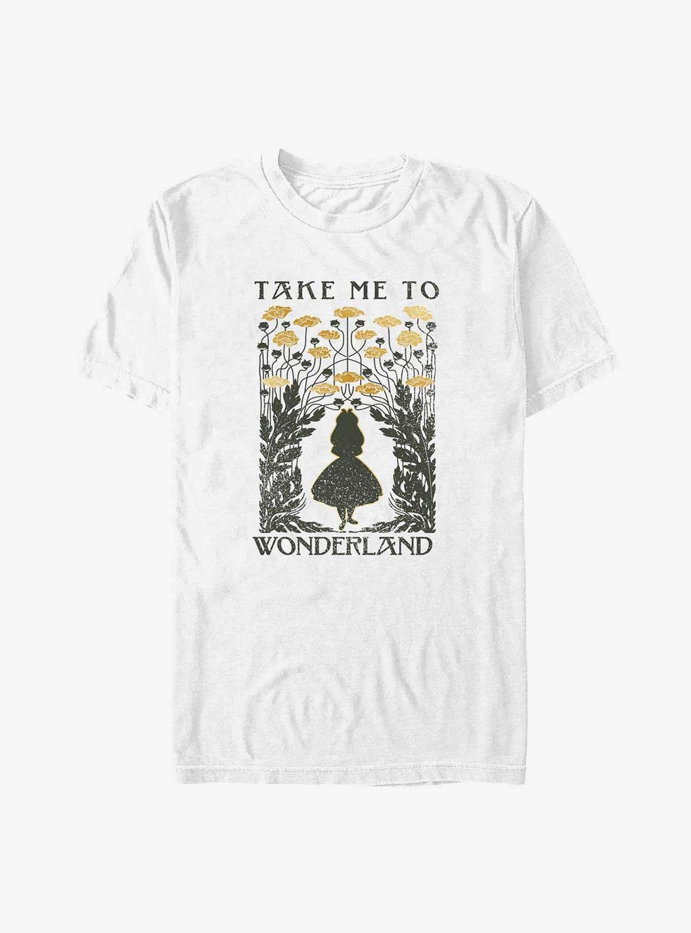 Disney Alice Wonderland Flower Path Big & Tall T-Shirt