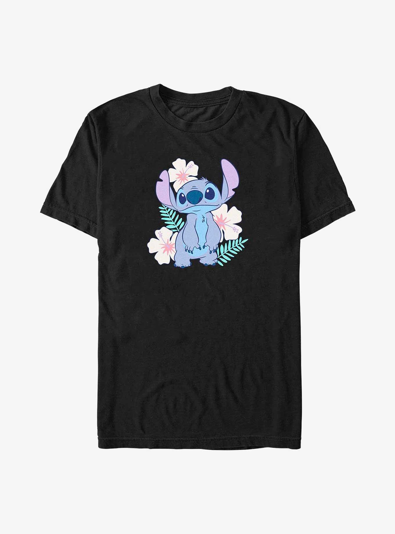 Disney Lilo & Stitch Flower Set Big Tall T-Shirt