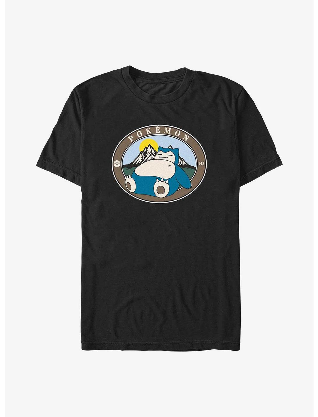 Pokemon Sleepy Snorlax Big & Tall T-Shirt, BLACK, hi-res