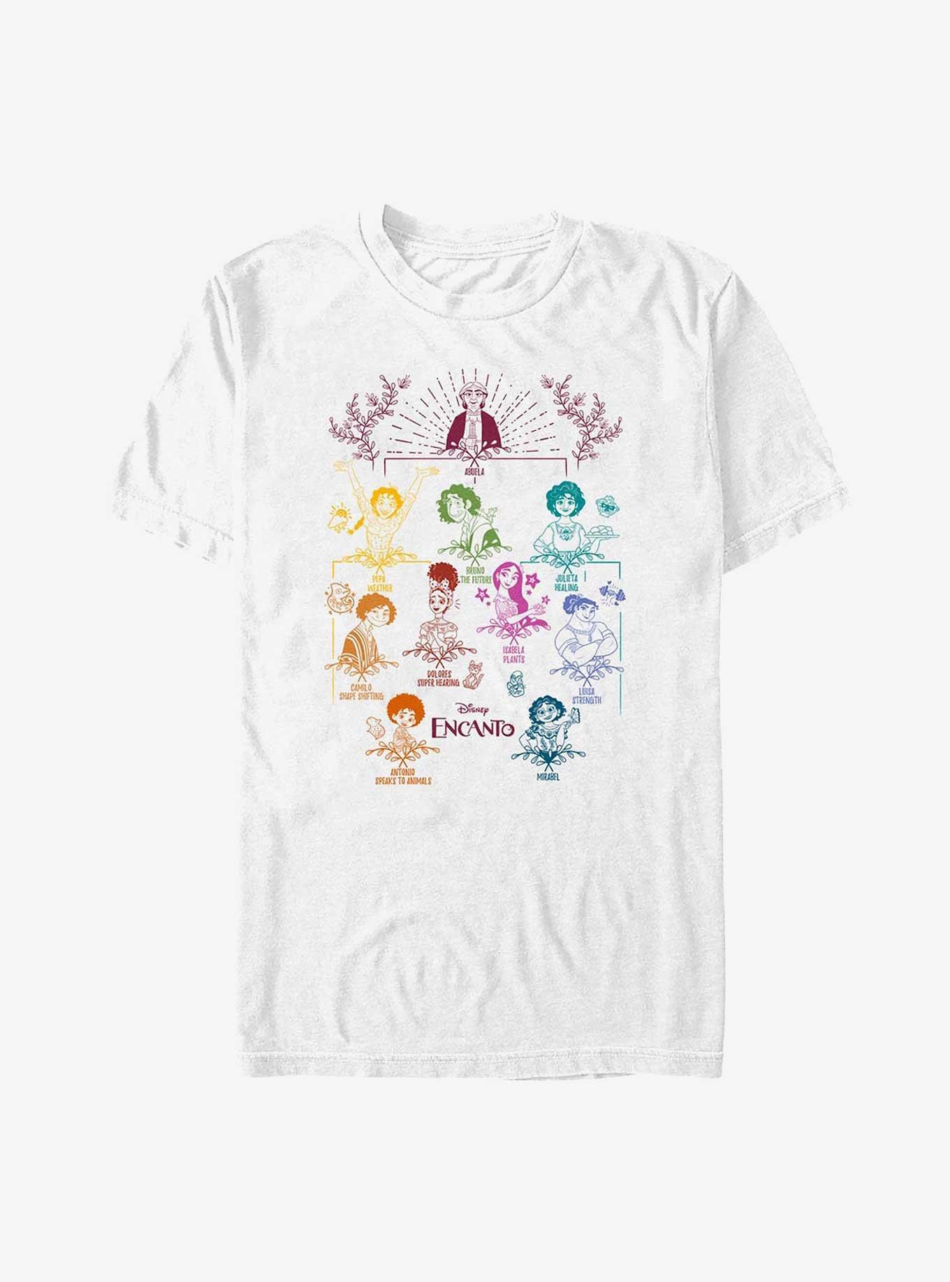 Disney Encanto Doodle Family Tree Big & Tall T-Shirt, WHITE, hi-res