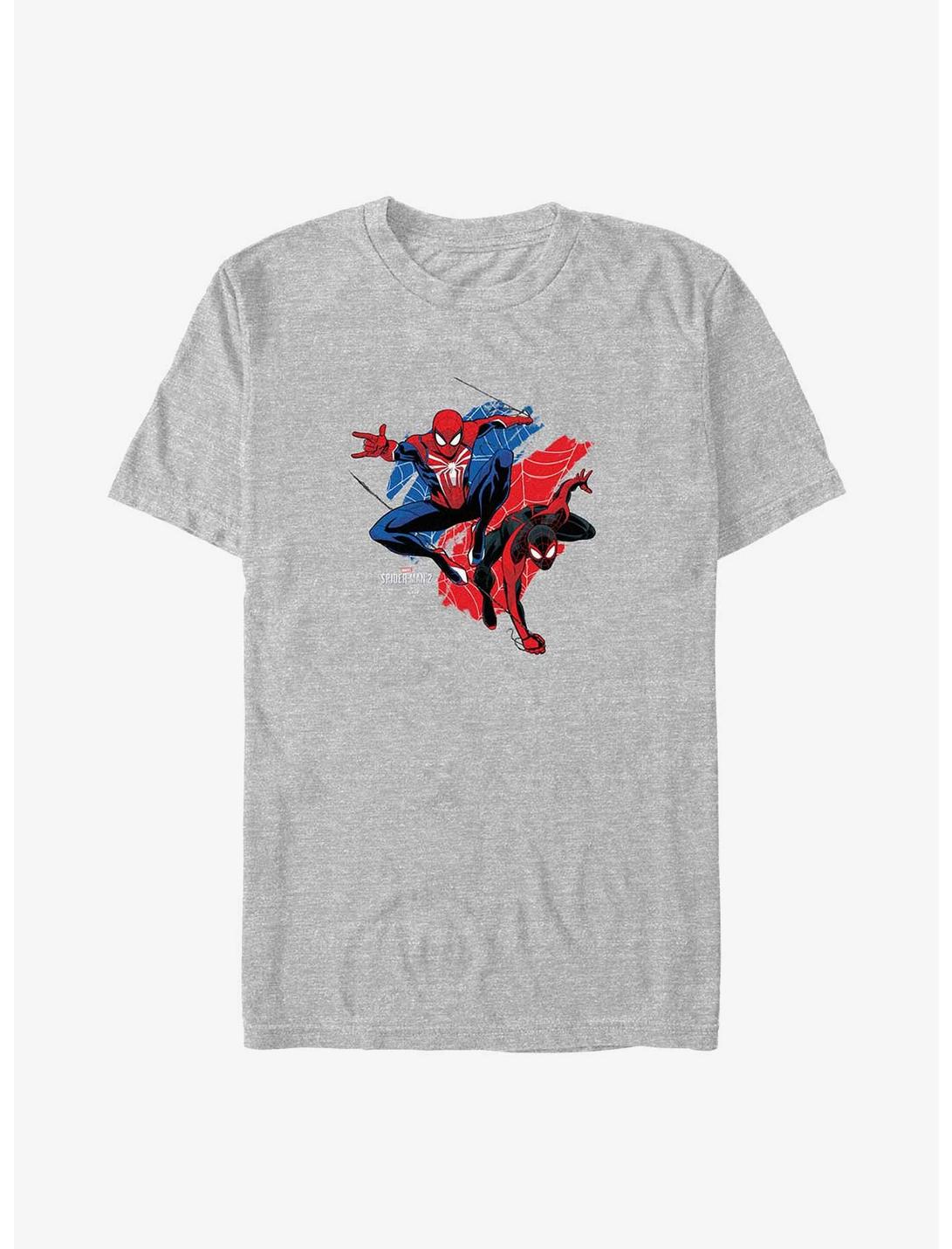 Marvel Spider-Man Peter Parker and Miles Morales Big & Tall T-Shirt, ATH HTR, hi-res