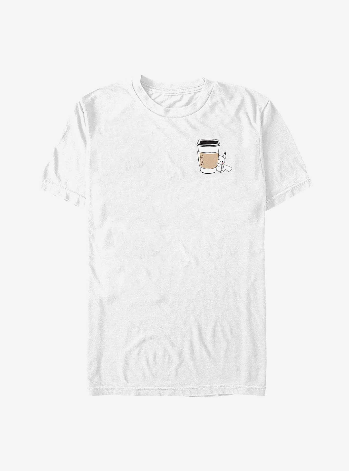 Pokemon Pikachu Coffee Big & Tall T-Shirt, WHITE, hi-res