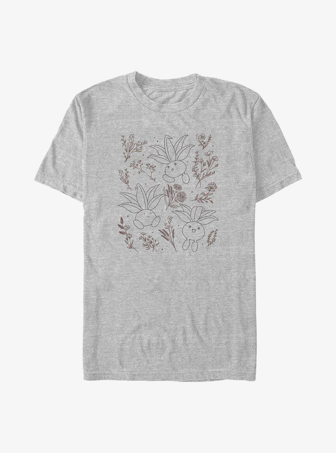 Pokemon Forest Flowers Big & Tall T-Shirt, ATH HTR, hi-res