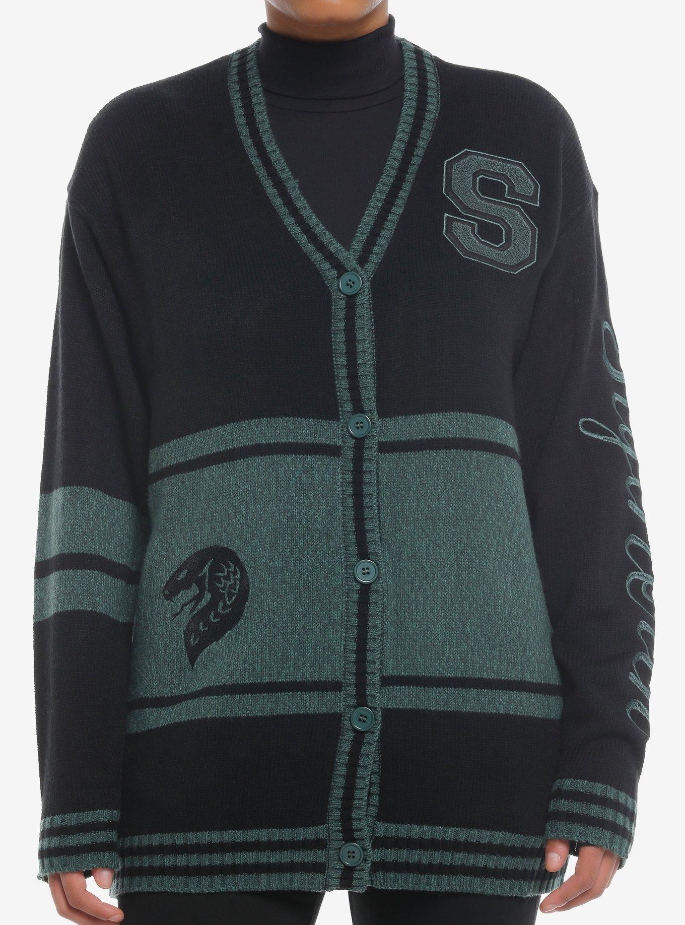 Harry Potter Slytherin Varsity Cardigan, , hi-res