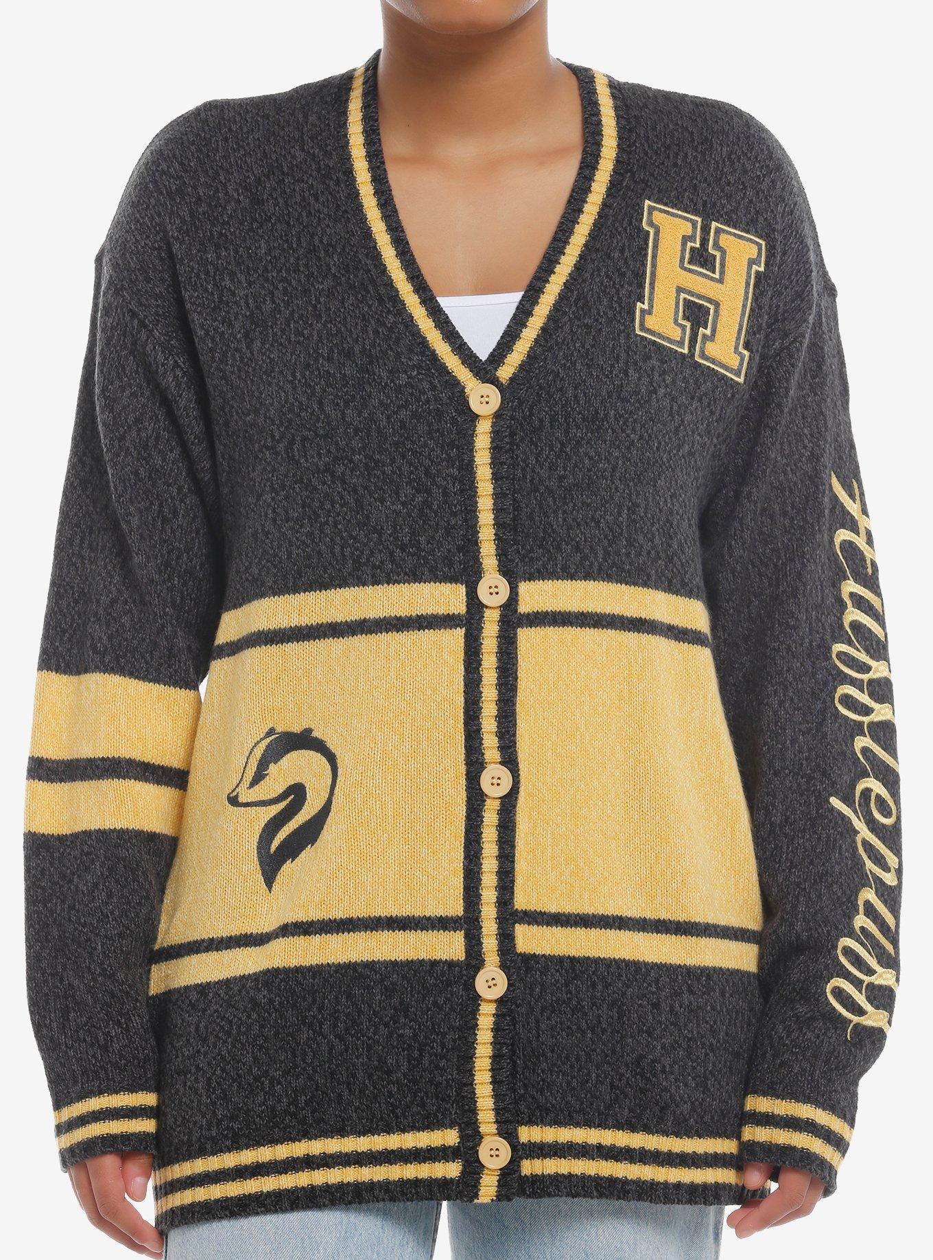 Harry Potter Hufflepuff Varsity Cardigan, , hi-res