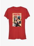 Fairy Tail Cover Girls T-Shirt, RED, hi-res