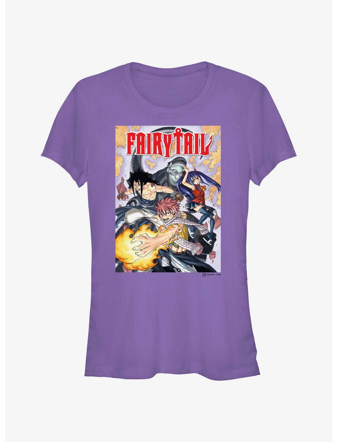 Fairy Tail Cover 2 Girls T-Shirt, PURPLE, hi-res