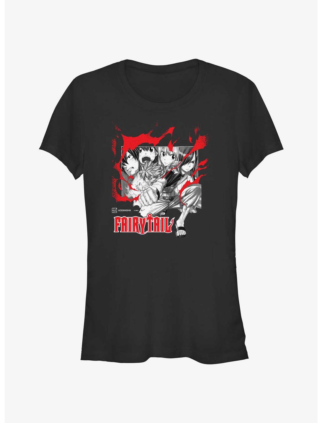 Fairy Tail Fairytail Blaze Girls T-Shirt, BLACK, hi-res