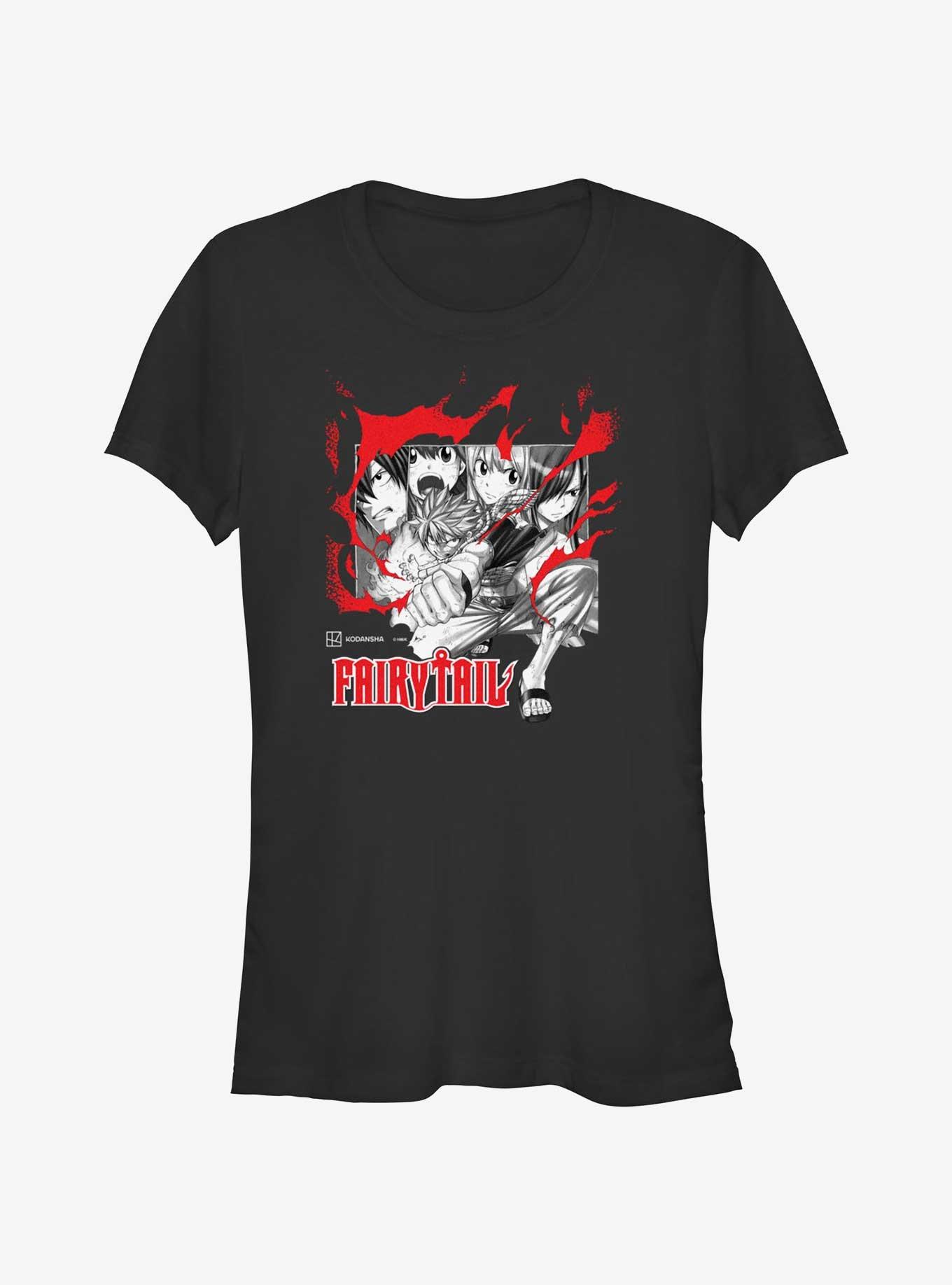 Fairy Tail Fairytail Blaze Girls T-Shirt, BLACK, hi-res