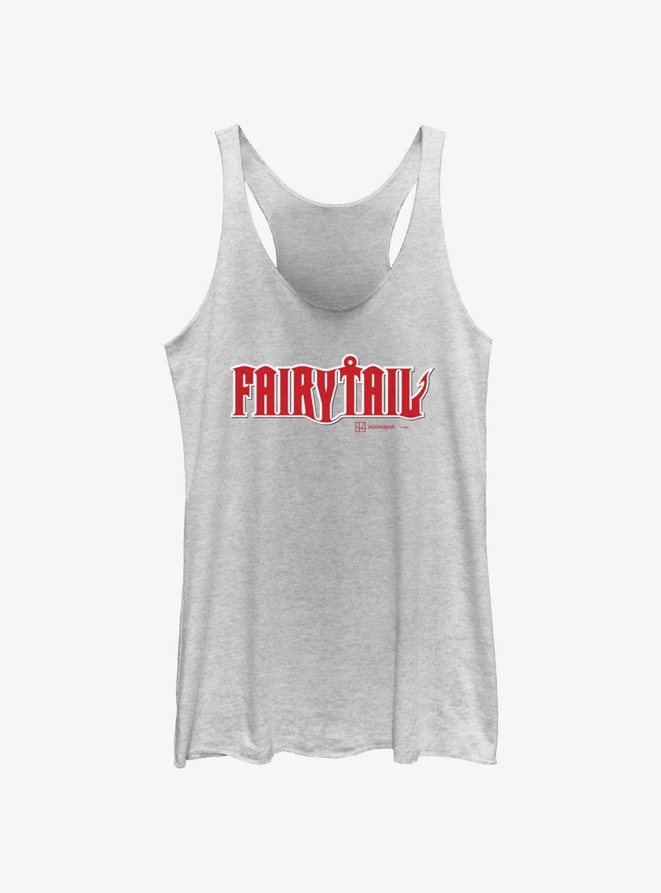 Fairy Tail Fairytail Logo Girls Tank, WHITE HTR, hi-res