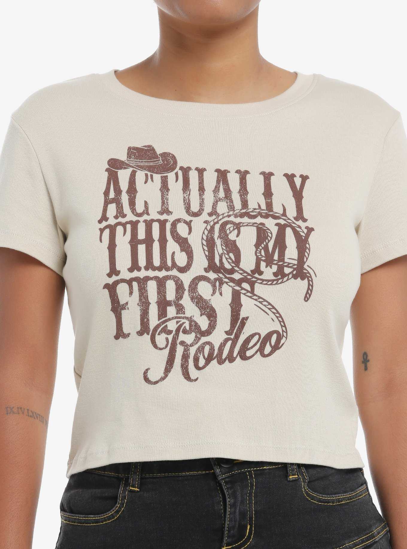 This Is My First Rodeo Girls Baby T-Shirt, , hi-res