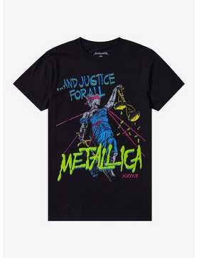 Metallica ...And Justice For All Puff Print Album Art Boyfriend Fit Girls T-Shirt, , hi-res